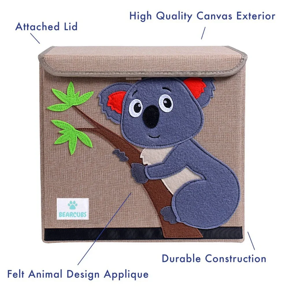NWT KoalaToy Chest - Baby Room Folding Canvas Cube Baby Toddler Storage Box